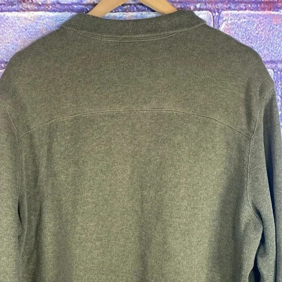 Croft & Borrow Sweatshirt Men’s Green Pullover Sweater - Picture 6 of 7